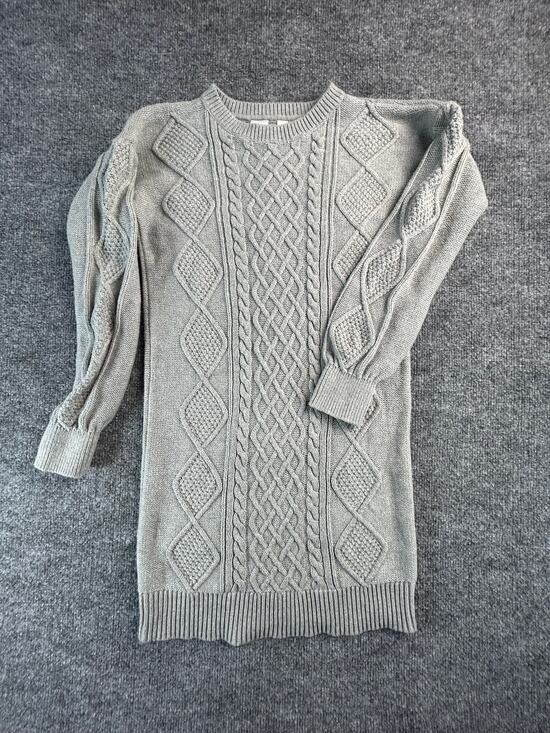 GAP Other - GAP Kids Gray Cable Knit Sweater Dress Girls Size L Long Sleeve Winter